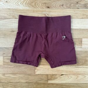 Gymshark Burgundy Everyday Seamless Shorts